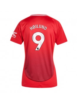 Manchester United Rasmus Hojlund #9 Replika Hemmakläder Dam 2024-25 Kortärmad